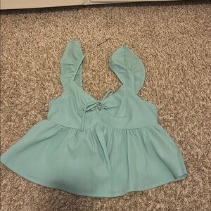Forever 21 Light Blue Sleeveless Blouse